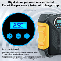 22 Cylindre Numérique Pompe À Air Portable De Poche Cigarette 12V Mini Compresseur D'air De Voiture Lumière Électrique LED Affichage De Pneu De Voiture Gonfleur