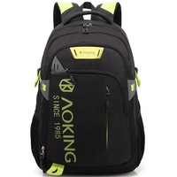 Vente en gros d'usine Sac à dos classique pour étudiants imperméable pour adolescents avec fermeture éclair, logo personnalisé, polyester durable, capacité de 20 à 35 L, unisexe