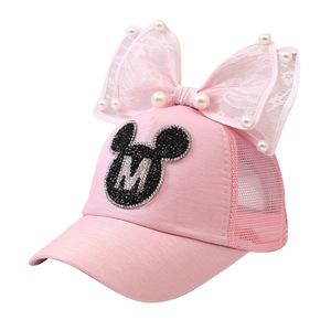 <span class=keywords><strong>Gorra</strong></span> de Béisbol Estilo Coreano para Niñas, Transpirable, Impermeable, con Diseño de <span class=keywords><strong>Mickey</strong></span> <span class=keywords><strong>Mouse</strong></span>, para las Cuatro Estaciones, Estilo Princesa - Product Image 5