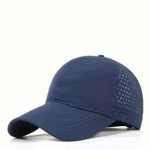 Gorra de Béisbol Deportiva Formal de Secado Rápido de 6 Paneles con Orificios Cortados con Láser, Lona Impermeable, Venta al Por Mayor - Product Image 4