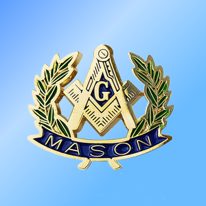 卸売カスタム3D彫刻金属バッジラインストーンブローチとフリーメーソンラペルピンメンズアクセサリーエナメル付きラペル用 - Product Image 2