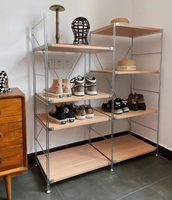 Étagère de marchandises Étagères de cuisine japonaises Type de sol Support de four Cloison multicouche Stockage Simple Salle à manger Armoire de rangement