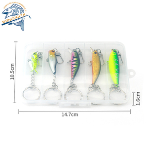 5 Juegos de llaveros creativos de señuelos Stingray, accesorios de cebo duro, colgantes para Lake Bass Targets, regalos ABS para actividades - Product Image 4