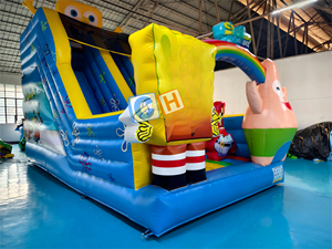 Phổ biến nhất trượt đôi bơm hơi với Quạt gió lớn trượt khô cho trẻ em trượt bơm hơi - Product Image 3