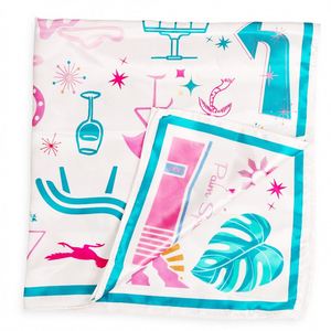 Foulard carré léger en Dacron personnalisé pour femme – Doux, respirant, bandana de cou, accessoire pour poignée de sac ou cheveux - Product Image 5