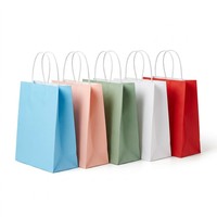 Sac alimentaire personnalisé en papier kraft SOS marron pour emporter, emballage avec logo imprimé, vente en gros en vrac