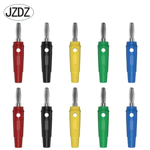 JZDZ J.10017 4mm चार ब्लेड पार parten stackable पेंच प्रकार पीवीसी म्यान के साथ केले प्लग