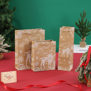 Bolsa <span class=keywords><strong>de</strong></span> <span class=keywords><strong>Regalo</strong></span> <span class=keywords><strong>de</strong></span> Papel Kraft Delicada para la Temporada Navideña 2026, Venta al <span class=keywords><strong>por</strong></span> <span class=keywords><strong>Mayor</strong></span>, para Marketing Navideño - Product Image 4