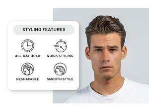 Bán Buôn 85G Matte Tóc Sáp Đất Sét Nhãn Hiệu Riêng Tùy Chỉnh OEM Tạo Kiểu Tóc Kem Mạnh Mẽ Giữ Hữu Cơ Sóng Pomade Cho Nam Giới - Product Image 2