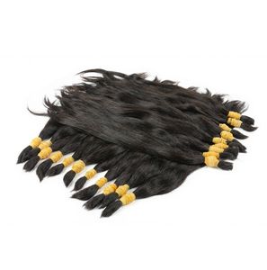 Paquetes de Cabello Vietnamita 100% Natural Sin Procesar, Cabello Humano Virgen de un Solo Donante con Cutícula Alineada para Decoloración y Tintura al por Mayor - Product Image 1