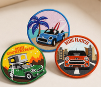 Écussons personnalisés brodés ronds Alcatraz San Francisco thermocollants, badges souvenirs, vente en gros, fabricant OEM pour vestes et parkas