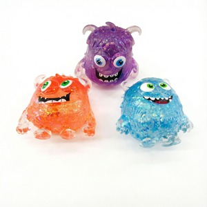 Juguete Antiestrés de Diseño Actualizado: Oso Axolotl de TPR, Bola Antiestrés de Maltosa, Pato Cubo de Hielo, Monstruo de Maltosa, Squishy con Purpurina, Juguete Sensorial - Product Image 2