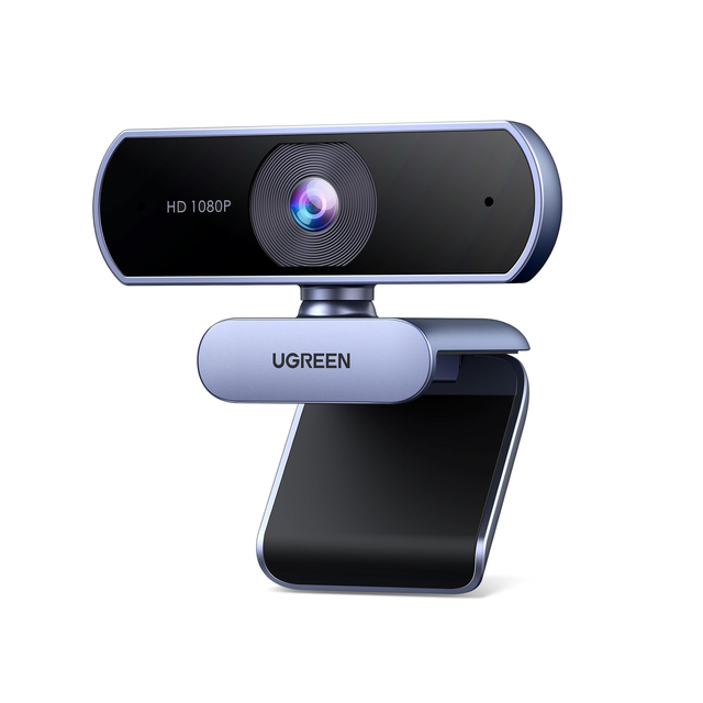 UGREEN 1080P Webcam with Microphone Full HD USB Web Camera Adjustable FOV Noise-Canceling Ideo Webcam for Streaming