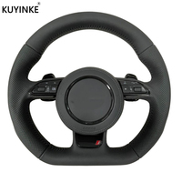 Volant en cuir de haute qualité pour Audi A3 A5 A6 A6l A4 A4l C8 Q5 Q7 Tt Rs3 Rs4 Rs5 S4 S5 B8 B8.5 B9 Volant de voiture