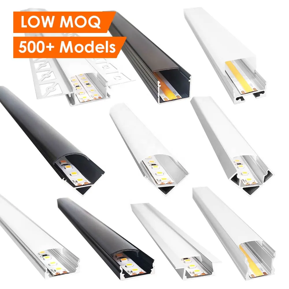 Aluminium Led Profiel Licht Op Muur Led Extrusie Hoek Laag Profiel Licht Plafond