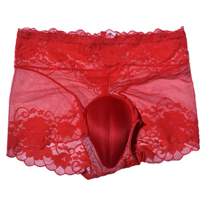Mens Sissy Briefs taille basse brillant Satin t-back à volants taille basse Bikini tongs sous-vêtements culottes hommes maillots de bain <span class=keywords><strong>Sexy</strong></span> Gay caleçon - Product Image 6