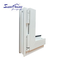 Fenêtre à battant UPVC avec section de profil de système européen des fenêtres upvc