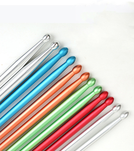 Baguette de batterie en métal 5A en alliage d'aluminium antidérapante pour batterie de jazz, batterie électronique, <span class=keywords><strong>instrument</strong></span> de musique, percussion - Product Image 1