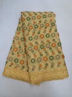 Kain Renda Fashion Tenun 3D Bunga Mewah Larut Air Grosir Katun Berkualitas Tinggi TY7036