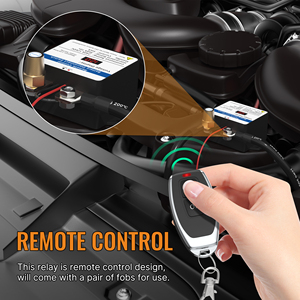 12V 240A relé de batería de enganche magnético pantalla Digital interruptor de <span class=keywords><strong>Control</strong></span> remoto antirrobo con dos llaveros de <span class=keywords><strong>Control</strong></span> inalámbrico para coche - Product Image 6