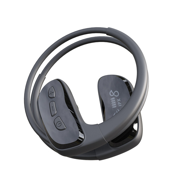 Bone Conduction Swimming Headphones IPX8 Waterproof Wireless Sports Earphones with 32GB MP3 Memory for Swimmers