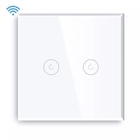 Abbuk 2 Smart Light Switch Tuya Smart Gang switch WIFI Alexa e Google Home No Neutral