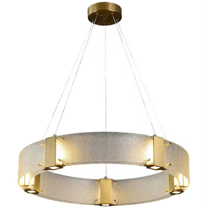 Zeal Lighting Contemporary Round Glass Hanging <b>Light</b> <b>for</b> <b>Living</b> <b>Room</b> Gold Black Nordic Pendant <b>Light</b> - Product Image 1