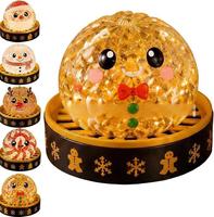 Coffret Cadeau Anti-Stress - Bonbons en Caoutchouc en Forme de Bonhomme de Neige et Cerf de Noël, Jouet à Presser pour Soulager le Stress