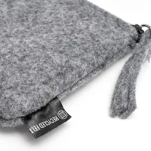 Recycled felt <b>coin</b> <b>purse</b> eco-friendly gadgets - Product Image 1