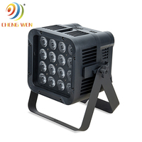 16 projecteurs LED étanches RGBWA+UV 6-en-1 DMX 512 WiFi à batterie avec télécommande sans fil pour mariages et fêtes