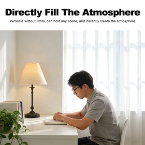 Lámpara de Mesa LED Decorativa de <span class=keywords><strong>Metal</strong></span> Negro Estilo Nórdico para Dormitorio, Restaurante, Hogar, Moderna y de Lujo - Product Image 6