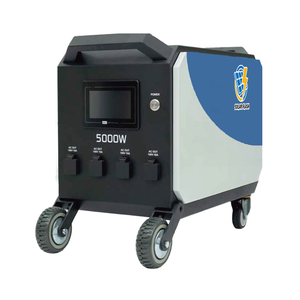 Station d'alimentation mobile SOLARFLASH 3000-7000W, sortie 240V/120V, boîtier résistant aux intempéries pour la maison, les situations d'urgence, les voyages en plein air, les chantiers - Product Image 1