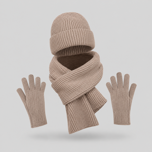 <span class=keywords><strong>Ensemble</strong></span> <span class=keywords><strong>bonnet</strong></span> et <span class=keywords><strong>écharpe</strong></span> en laine 100 % tricotée, personnalisable avec logo, pour femmes et jeunes filles – Collection Hiver Tendance - Product Image 4