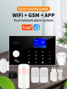 TY-108 Tuya Smart WIFI 2G/4G GSM Home Security Alarm <b>System</b> Burglar Kit <b>Wireless</b> Wired With Google Alexa <b>Camera</b> House Protection - Product Image 2