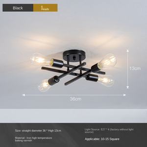 โคมไฟเพดานแอลอีดีร่วมสมัยพร้อมดีไซน์ที่ทันสมัยโคมไฟระย้าติดง่ายสำหรับห้องนอนห้องนั่งเล่น IP44ฐานโลหะสำหรับใช้ในโรงแรม - Product Image 2