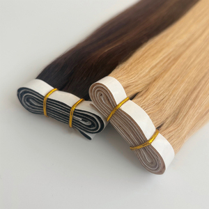 Extensions de <span class=keywords><strong>cheveux</strong></span> invisibles injectées de qualité supérieure, en <span class=keywords><strong>cheveux</strong></span> humains vierges bruts doublement étirés, naturels, noirs à <span class=keywords><strong>blond</strong></span> <span class=keywords><strong>clair</strong></span> balayage - Product Image 3