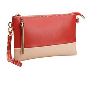 QiQi 2014 Pochette pour femme en cuir véritable avec sangles métalliques élégantes Modèle S-LH6-83006 Vente chaude - Product Image 1