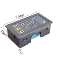 DC12V 20A Digital Time Delay Relay Module Cycle delay Timer Red Blue Dual LED Display Timing Relay Switch for Auto Car