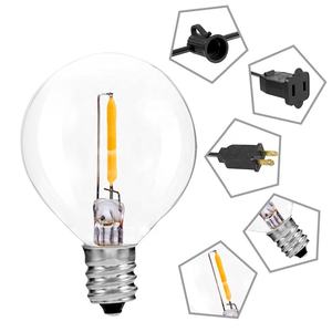 कारखाने की आपूर्ति स्रोत वाटरप्रूफ कुल लंबाई 25 बल्ब और इनडोर और आउटडोर सजावट क्रिसमस G40 नेतृत्व वाले स्ट्रिंग स्पेयर बल्ब - Product Image 4