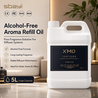 Huile de recharge pour diffuseur 5L de qualité hôtelière, OEM personnalisée, longue durée, huile essentielle d'aromathérapie pour désodorisant commercial, domestique et automobile