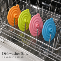 Lot de 4 couvercles en silicone pour bocaux Mason, étanches, compatibles avec les bocaux Ball Kerr à ouverture normale et large, pour la mise en conserve et la cuisine
