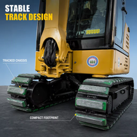 Mini-excavatrice sur chenilles d'occasion de haute qualité, fabriquée au Japon, Cat 302 303 304, pour usage agricole, mini-excavatrice compacte avec pince