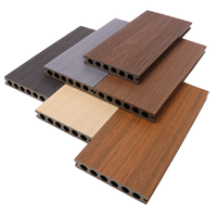 Planche de terrasse extérieure en composite bois-grain WPC co-extrudé, 24 mm, 8 pieds, pour villa et appartement