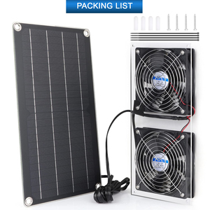 Kit de Ventilador de Extracción Solar Recargable Adecuado para Pequeños Gallineros, Invernaderos y Casas para Mascotas - Product Image 6