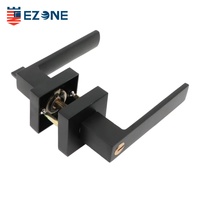 Serrure de porte mécanique en alliage d'aluminium à trois barres, robuste et moderne, best-seller en Amérique du Nord, ambidextre, pour hôtel, villa, cuisine