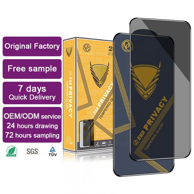Privacy Screen Protector for iPhone 13 14 15 Pro Max 9H Hardness Scratch Resistant Anti spy Tempered Glass Film for iPhone 16