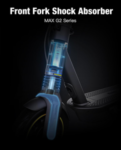 Amortisseur avant de scooter de fourche pour <span class=keywords><strong>Ninebot</strong></span> <span class=keywords><strong>Max</strong></span> G2 G65 Kickscooter électrique en alliage d'aluminium Suspension pneumatique Absorption - Product Image 5