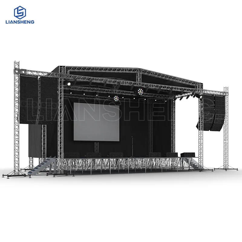 Performance podium stand podium de concert plate-forme complète scène nord portabilité scène nord location idée d'entreprise