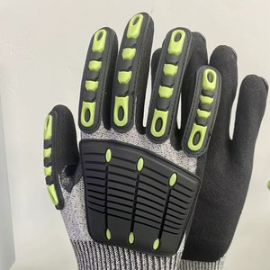 Gants anti-coupure niveau 5, paume enduite de nitrile TPR, pour travaux de construction et de sécurité - Product Image 2