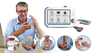 جهاز فياتوم شيكتمي برو ، مستلزمات طبية, جهاز رقمي لقياس ضربات القلب ، جهاز هولتر ، جهاز رقمي EKG NIBP SpO2 لمراقبة معدل نبض المعصم - Product Image 6